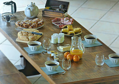 Table d'hôtes petit dejeuner